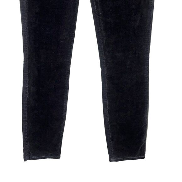 L'AGENCE Margot Velvet High Rise Cropped Skinny Jeans Greystone Size 24 New NWT - Picture 3 of 12